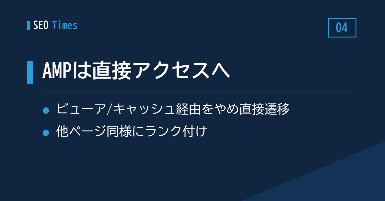 ④ AMP関連ドキュメントが整理——閲覧はパブリッシャーのAMPページへ直接