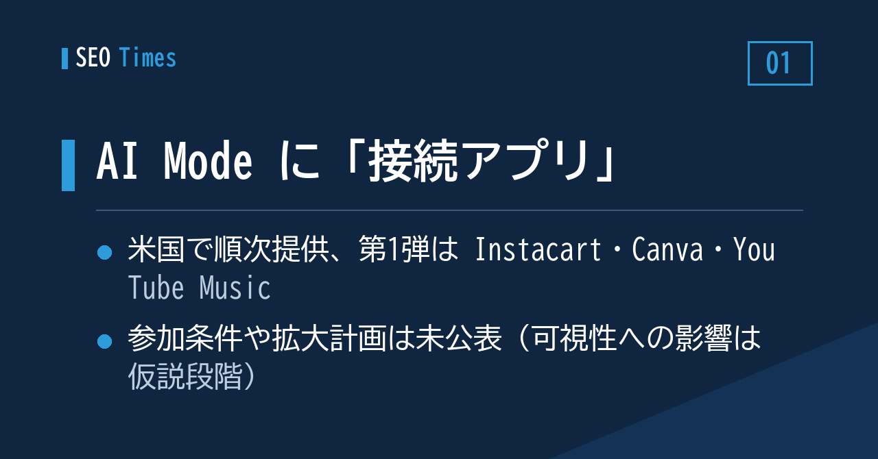 AI Mode、外部サービスとの連携を米国から段階提供